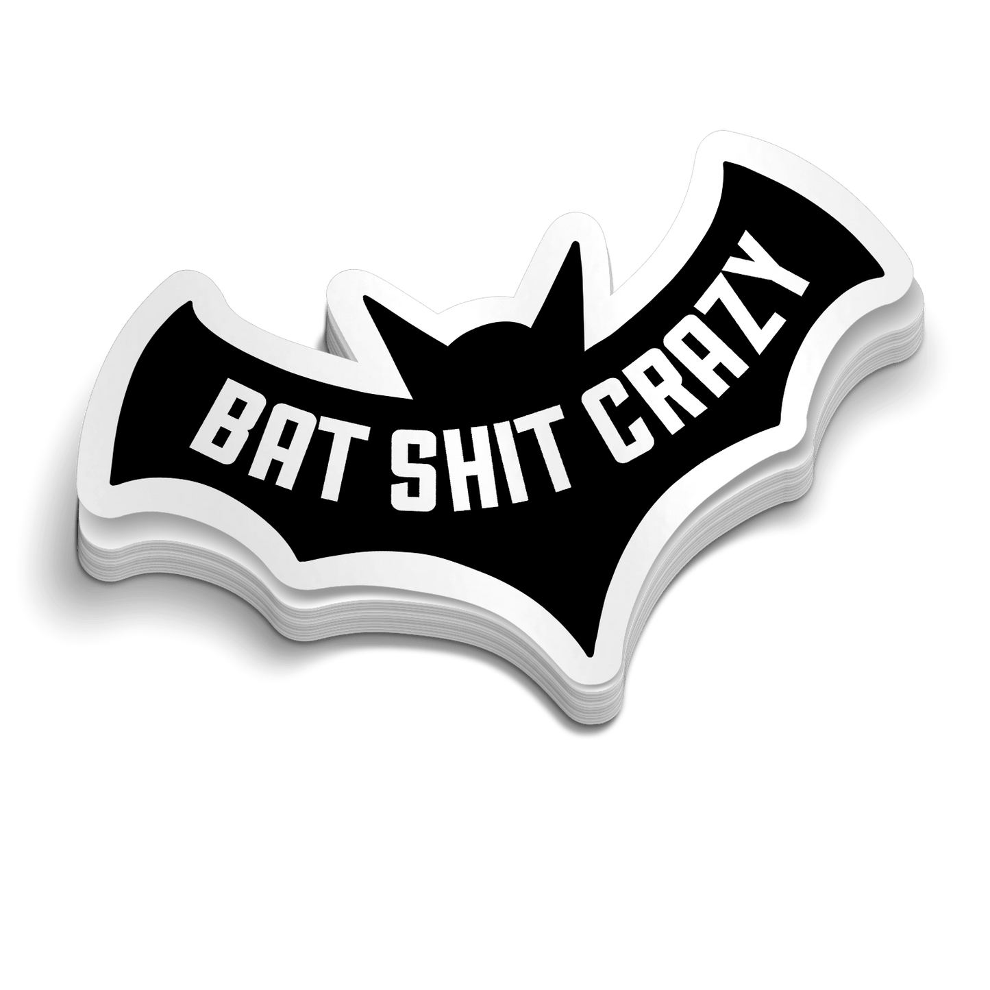 Bat Shit Crazy  -  Hard Hat Decal Armed American Supply