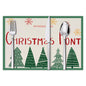 stmas linen placemats holiday party decorations insulation mats linen Christmas tree printed coasters
