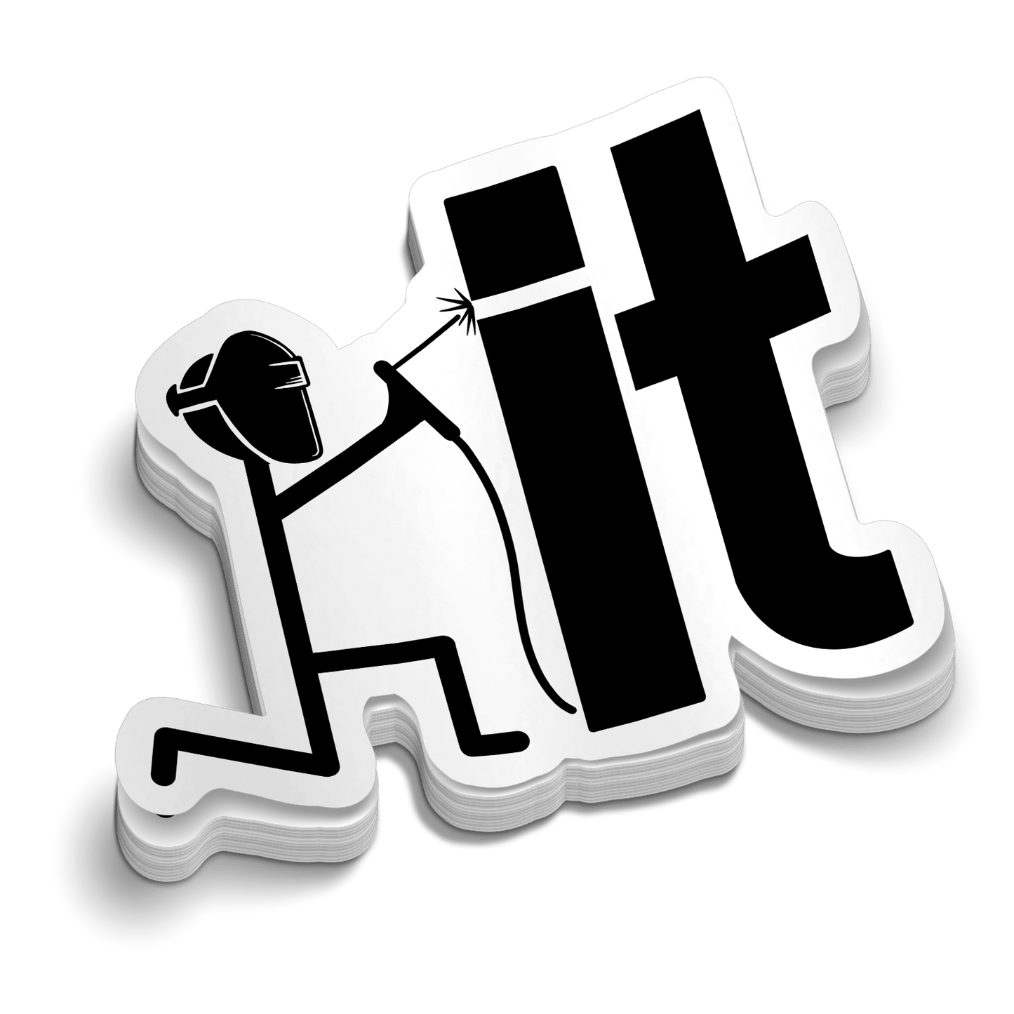 Weld It  -  Hard Hat Decal Armed American Supply