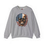 American Flag Skull Crewneck Sweatshirt