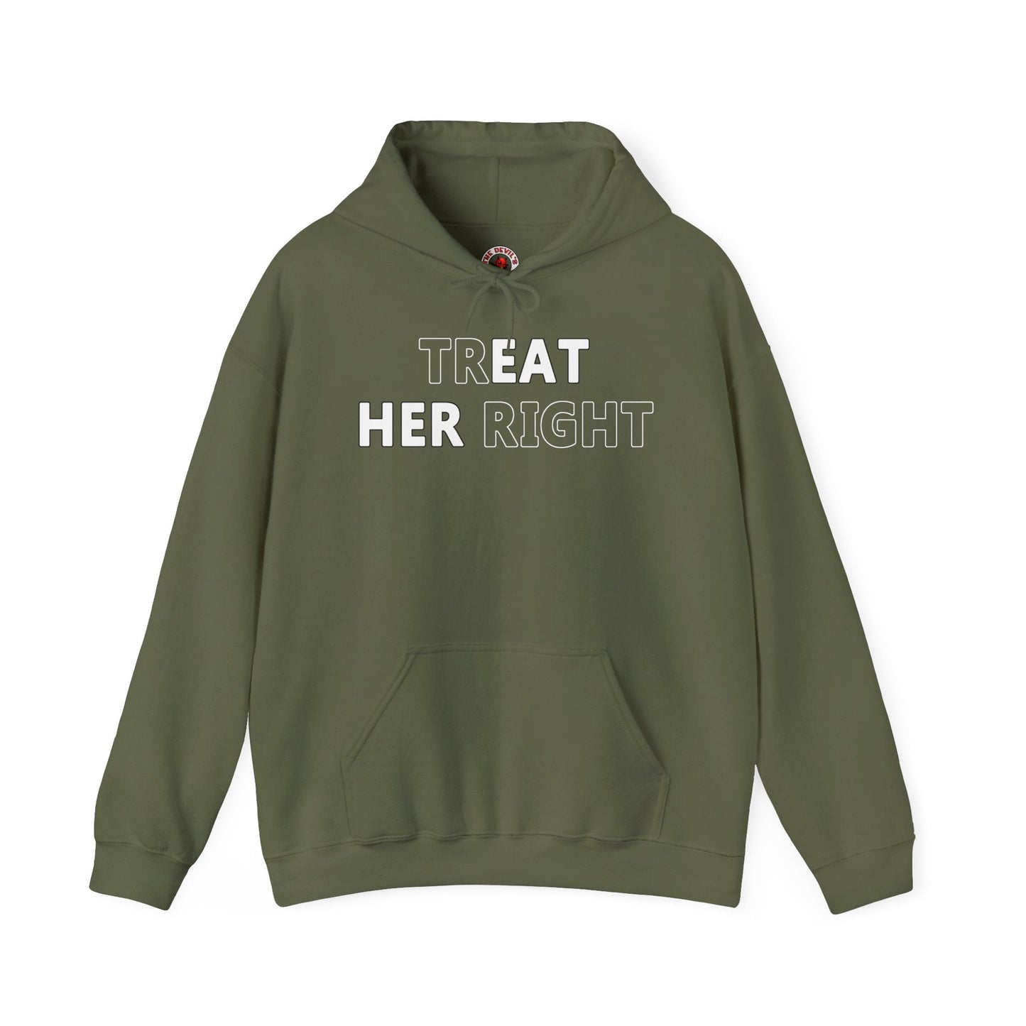 Treat Her Right Hooded Sweatshirt The Devil's Pickle