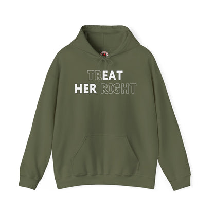 Treat Her Right Hooded Sweatshirt The Devil's Pickle