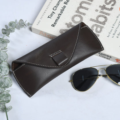 Brown Guard Leather Sunglass Case Classy Leather Bags