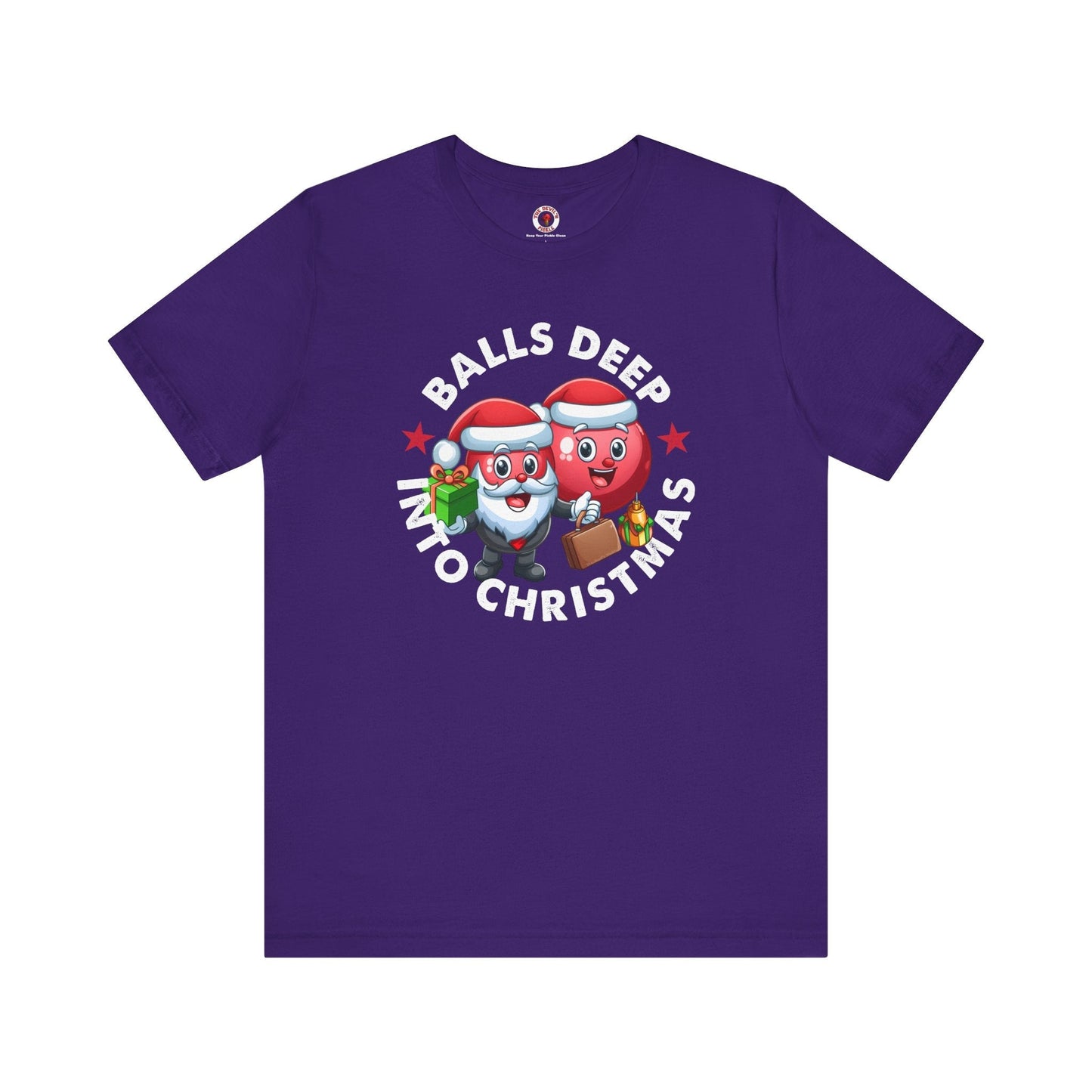Balls Deep Into Christmas T-Shirt. The Devil's Pickle