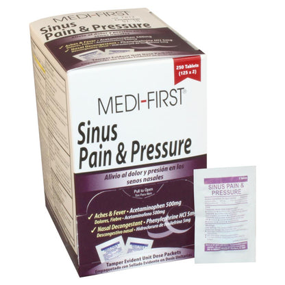Sinus Pain & Pressure - 250 Per Box quakekits.com