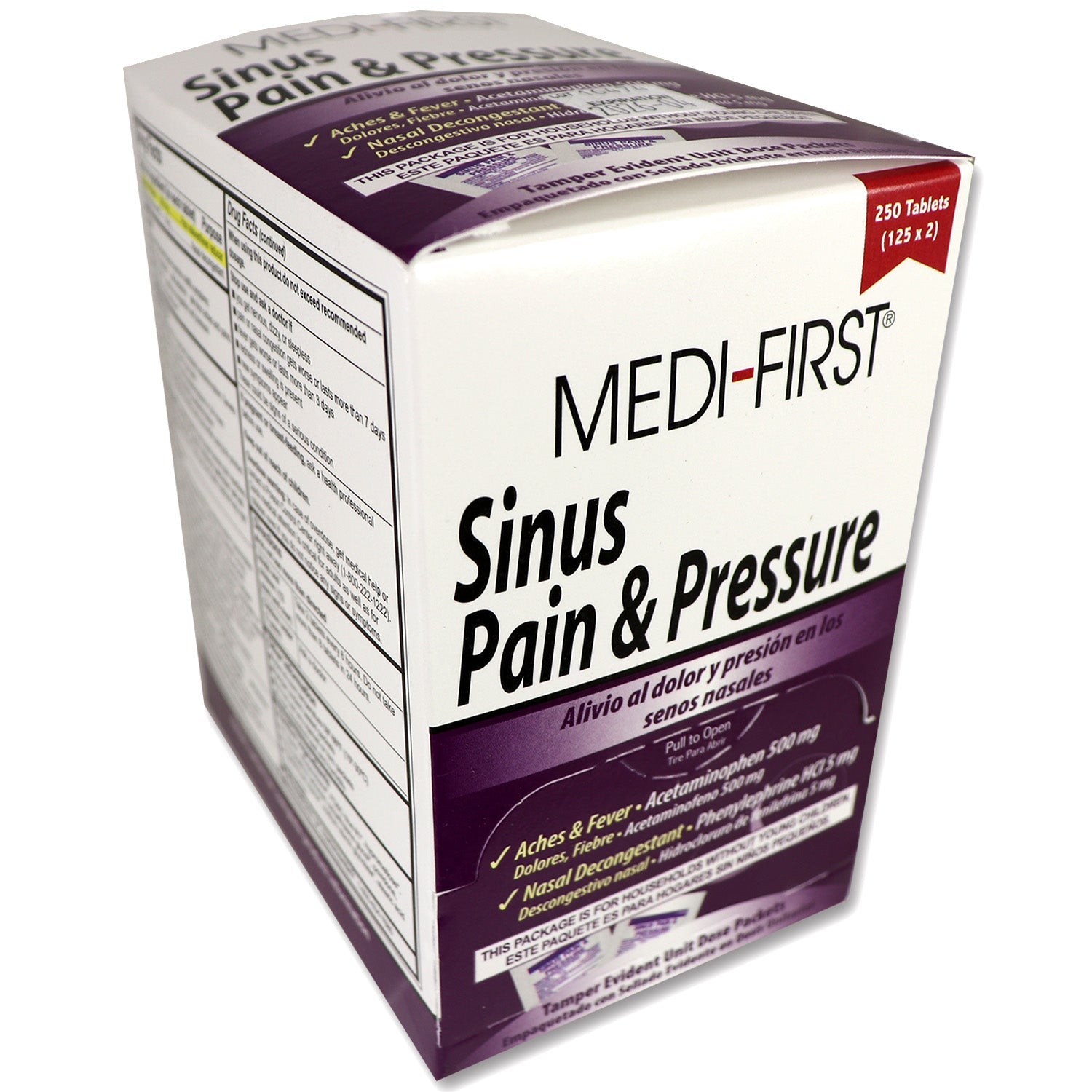 Sinus Pain & Pressure - 250 Per Box quakekits.com