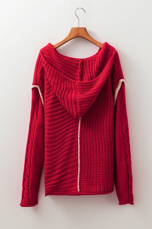 Olivia Knit Drawstring Hooded Sweater Shop Style & More | Fresh Looks, Everyday Deals & Free Shipping