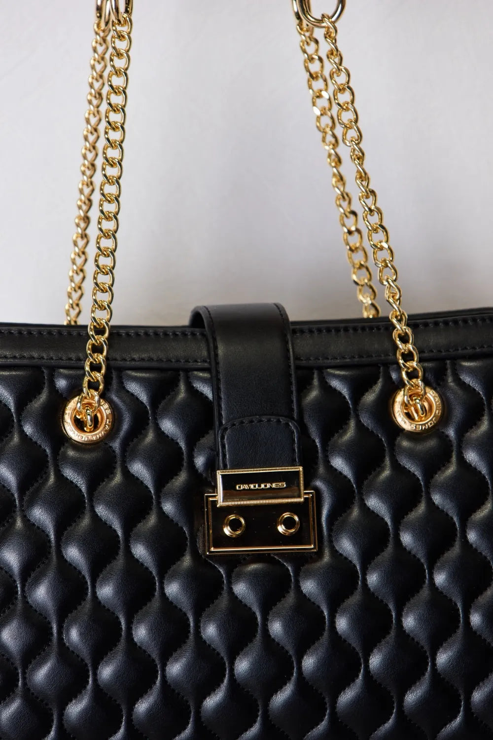 David Jones Quilted PU Leather Handbag New Era Fashion LLc