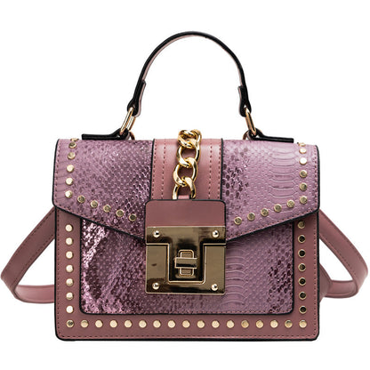 Fashion snake pattern handbag See size chart under “more details” The Fashion Celestial