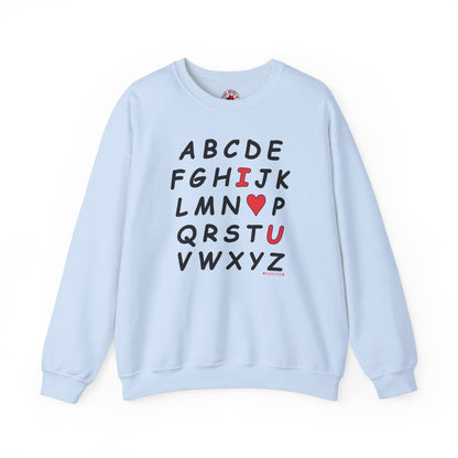 ABC I Love You Crewneck Sweatshirt The Devil's Pickle