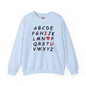 ABC I Love You Crewneck Sweatshirt The Devil's Pickle