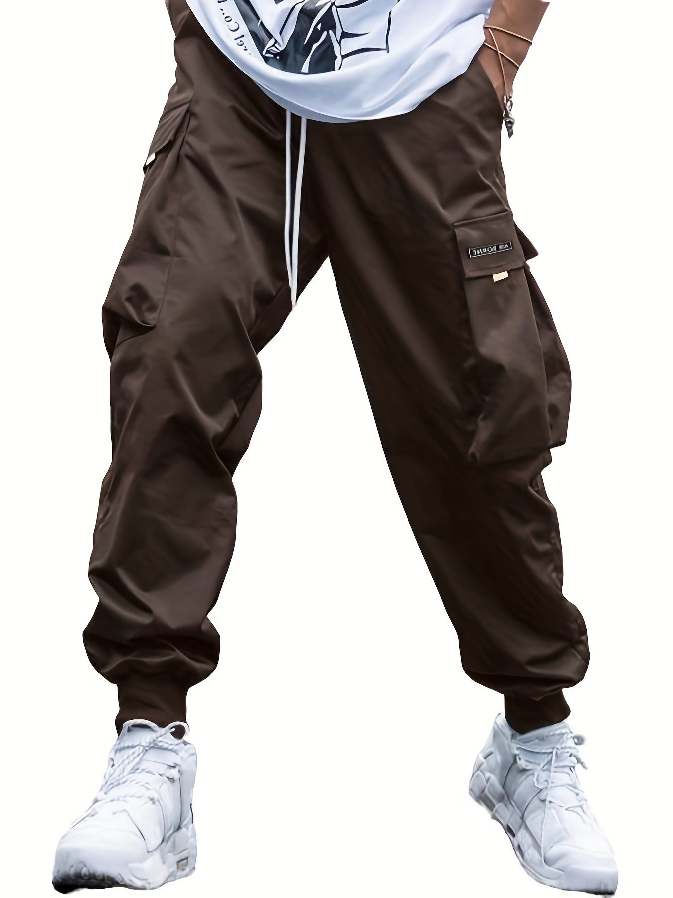 Men’s Multi‑Pocket Drawstring Cargo Pants FitiqueFit