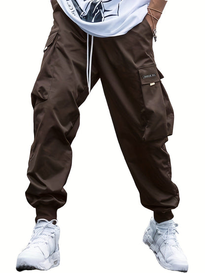 Men’s Multi‑Pocket Drawstring Cargo Pants FitiqueFit