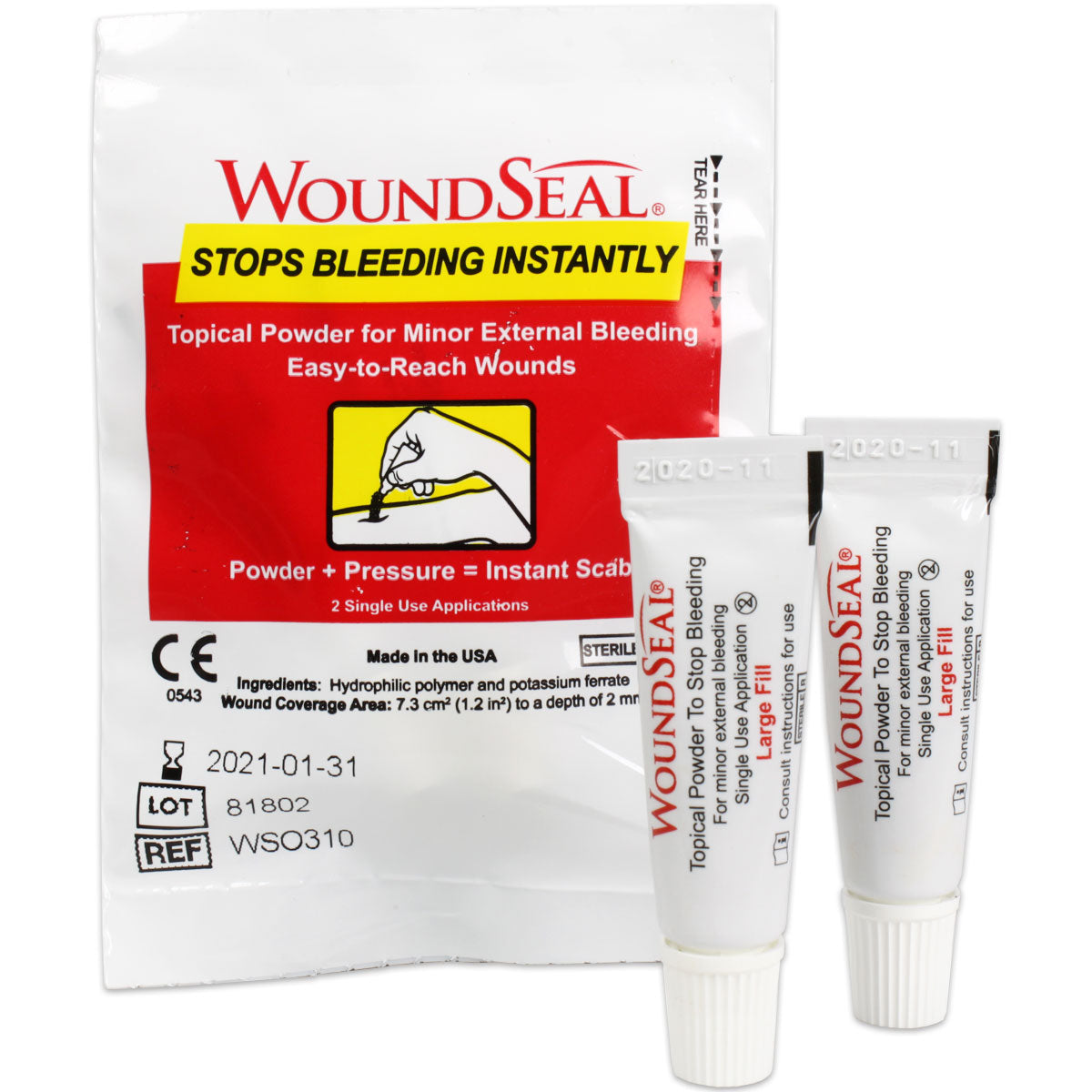 QR for Cuts & Lacerations - 2 Application / Pack quakekits.com
