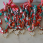 Scarlett Scarf Necklace Multi Color Horse Pattern with White Heart Deep South Originals