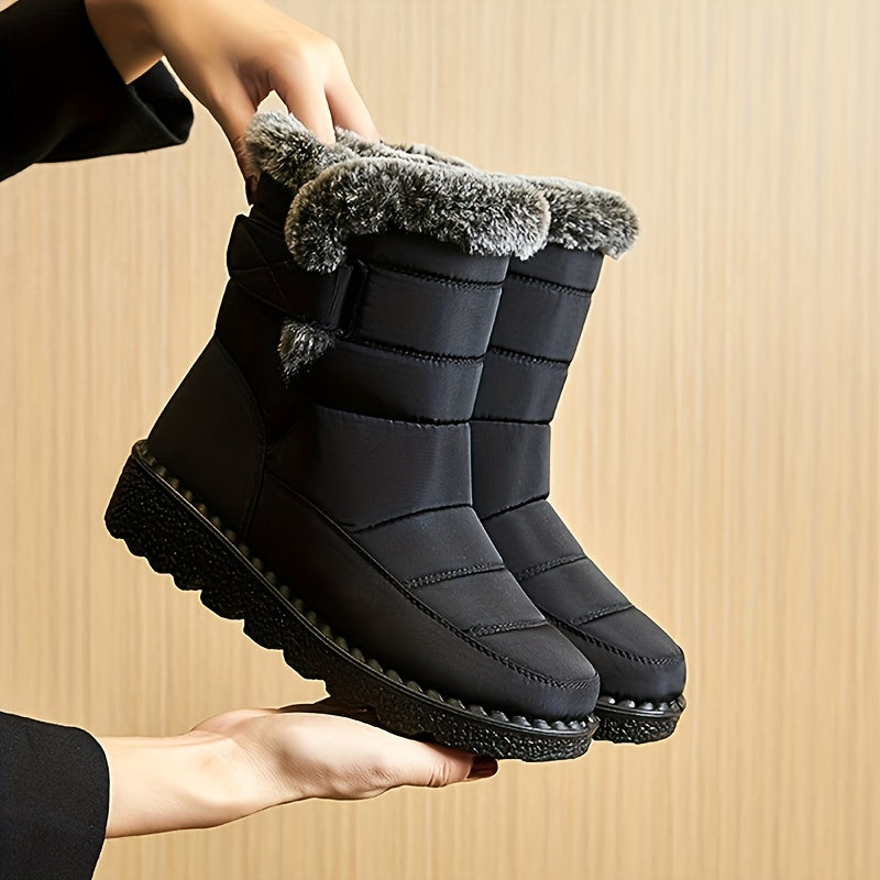 Winter Boots for Women New Long Plush Snow Boots Woman Platform Ankle Boots Warm Shoes NovaCart