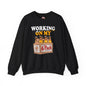 Working On My 6 Pack Crewneck Sweatshirt The Devil's Pickle