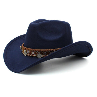 Western Charm Woolen Cowgirl Hat Country in My Heart