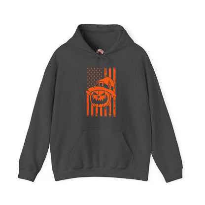 Pumpkin American Flag Hooded Sweatshirt The Devil's Pickle