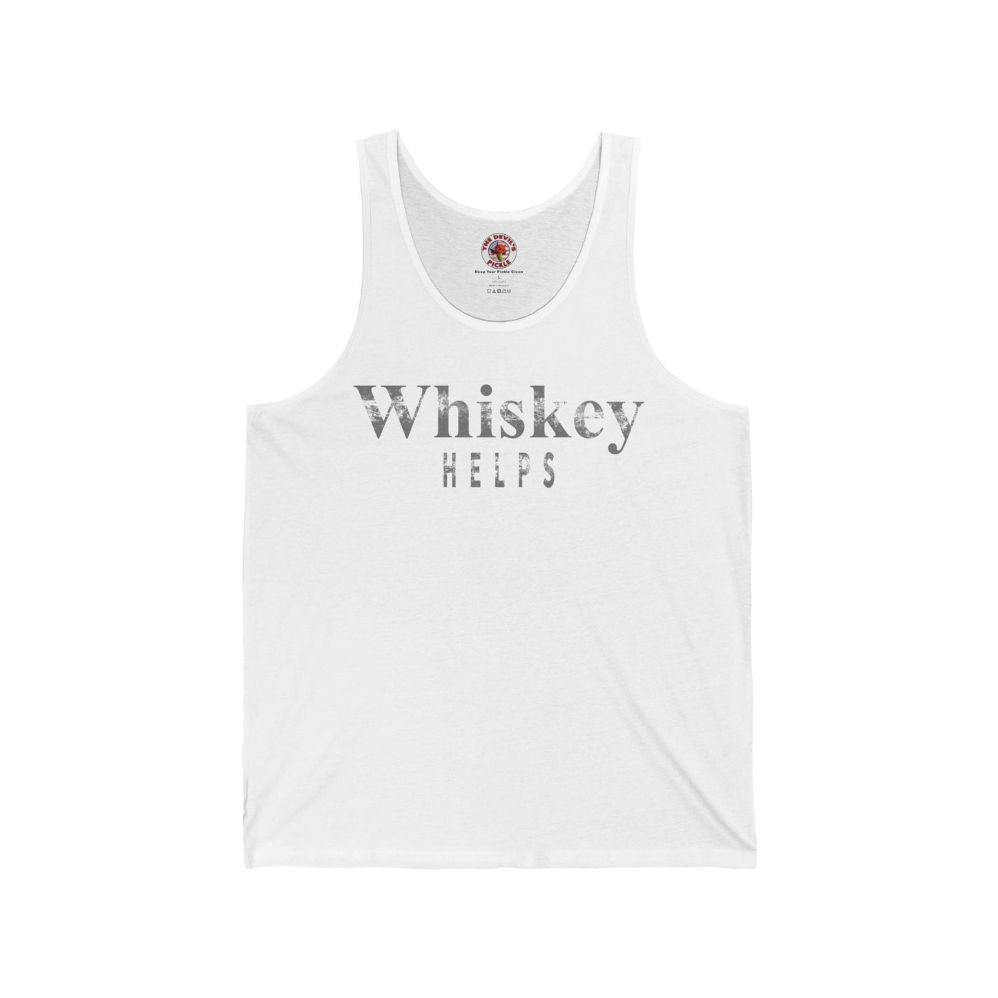 Whiskey Helps Tank Top The Devil's Pickle