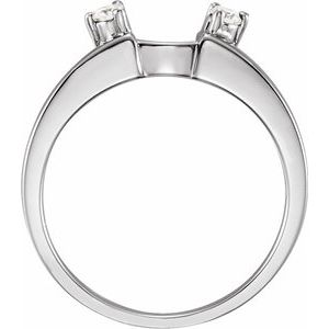Platinum 1/2 CTW Lab-Grown Diamond  Wrap-Style Enhancer Ethereal Legacy Boutiques