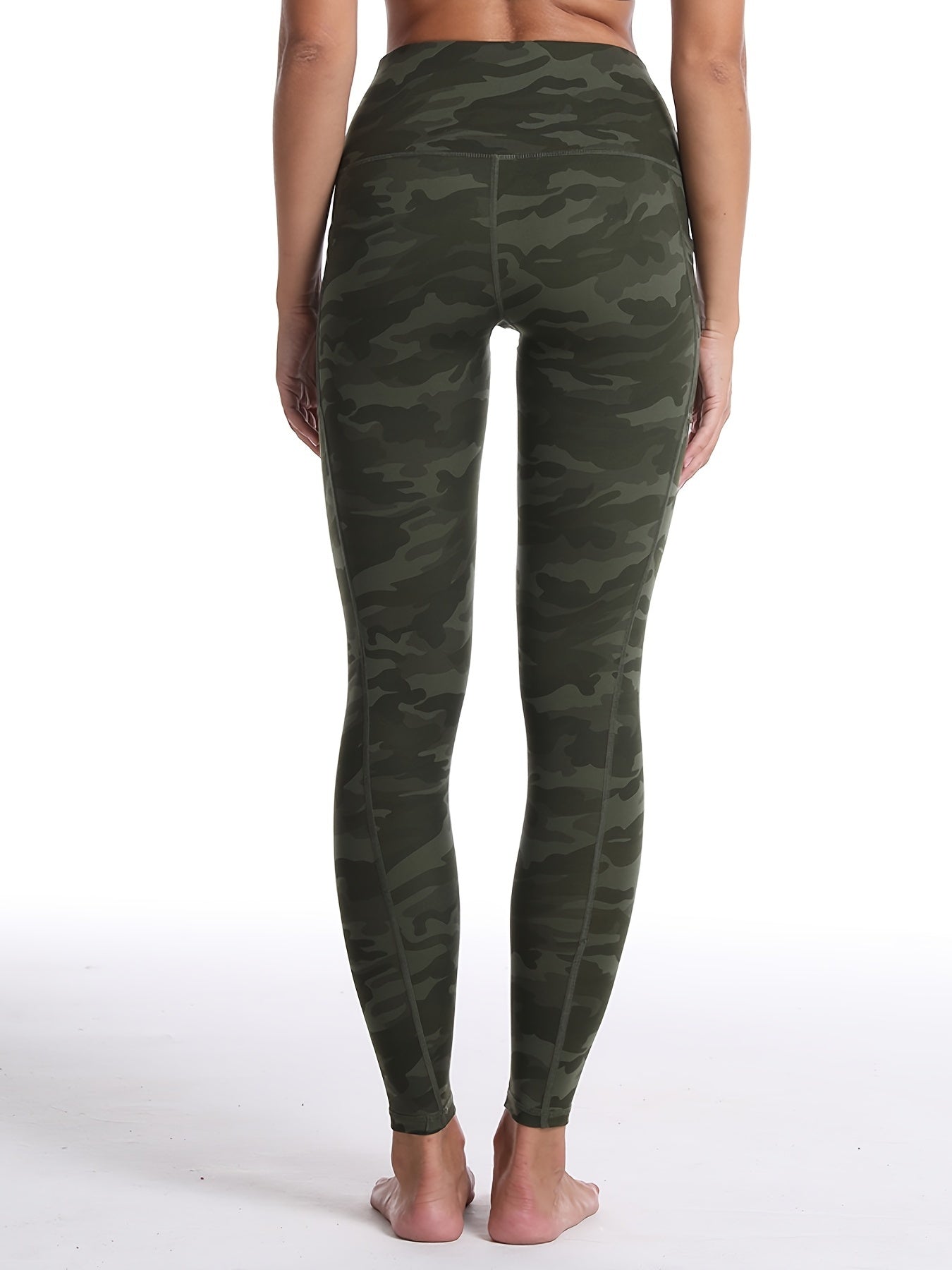 1pc, New Spring And Summer Breathable Sweat-Absorbing Leggings, Women'S Fitted Yoga Pants, Casual Trousers, Slim And Butt-Lifting, Form-Fitting And Sexy, Cropped Length, High-Waisted, Tailored, Lift The Butt, Peach-Shaped But NovaCart