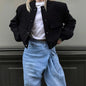 Women's Solid Color Long Sleeve Baseball Jacket FitiqueFit