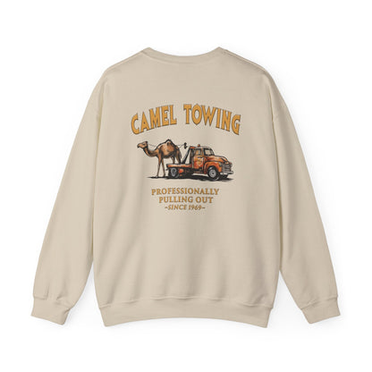 Camel Towing Back Crewneck Sweatshirt The Devil's Pickle