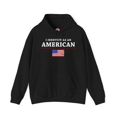 I Identify As An American Hooded Sweatshirt The Devil's Pickle