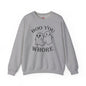 Boo You Whore Crewneck Sweatshirt The Devil's Pickle
