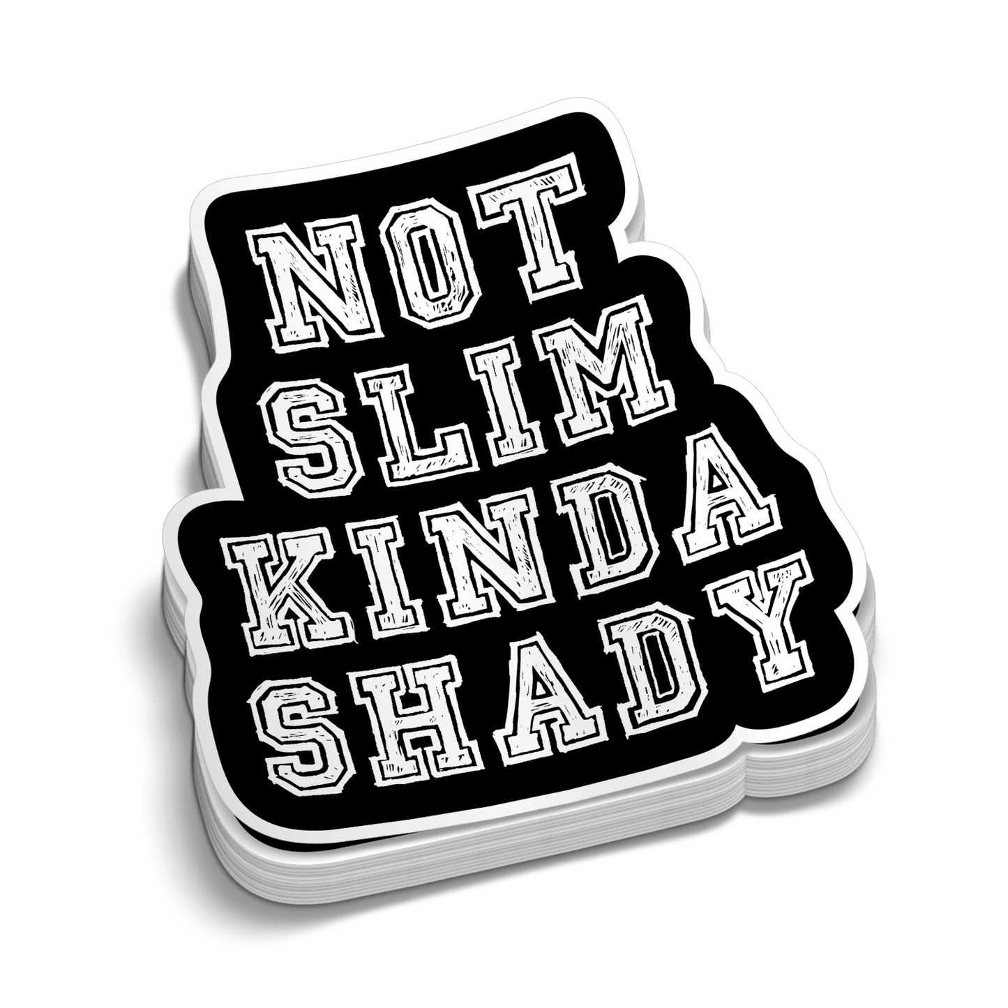 Slim Shady  -  Hard Hat Decal Armed American Supply