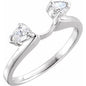 14K White 1/5 CTW Natural Diamond Wrap Ethereal Legacy Boutiques
