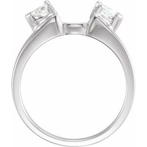 Platinum 1/5 CTW Lab-Grown Diamond  Wrap-Style Enhancer Ethereal Legacy Boutiques