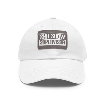 Shit Show Supervisor Hat with Leather Patch The Devil's Pickle