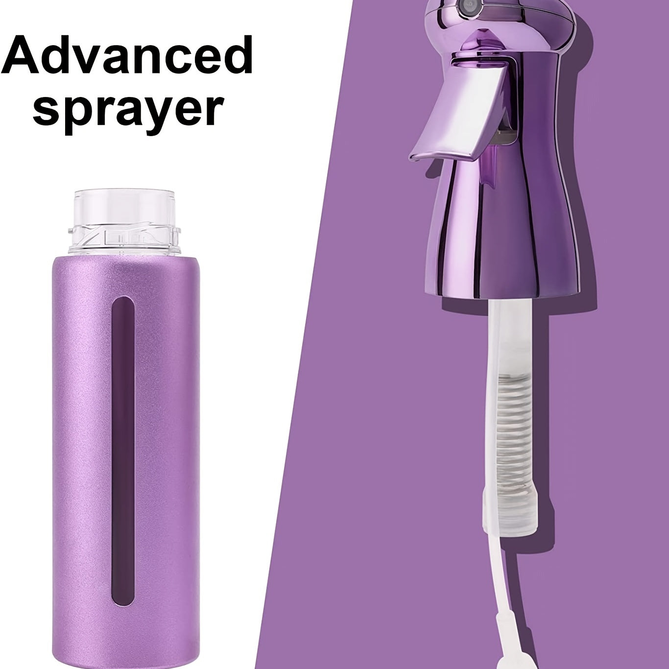 1pcs 300ml Electroplating Continuous Spray Bottle Automatic High-pressure Spray Bottle Hairdressing Alcohol Disinfection Spray Bottle NovaCart