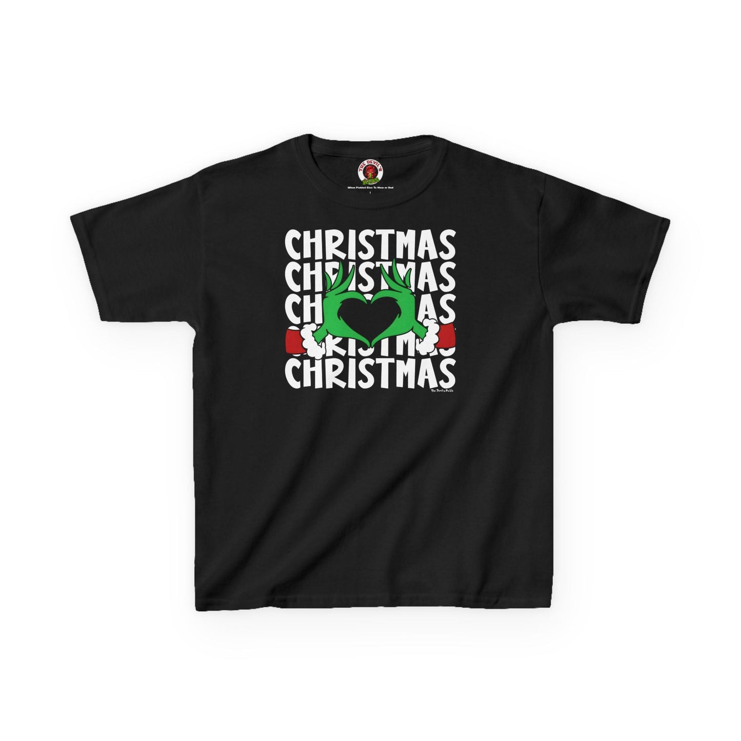 Christmas Heart Kids Tee The Devil's Pickle