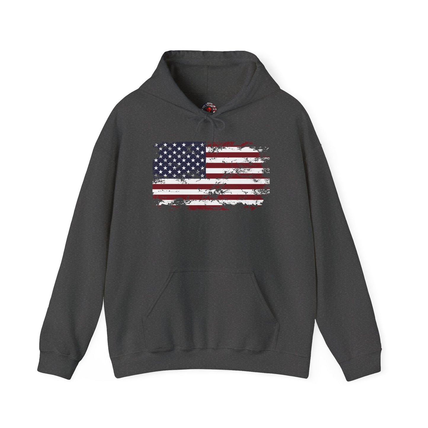 Vintage Style American Flag Hooded Sweatshirt The Devil's Pickle