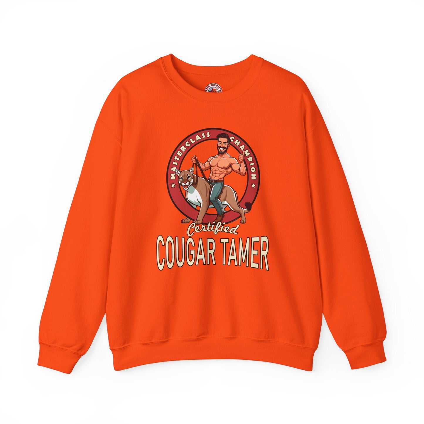 Certified Cougar Tamer Crewneck Sweatshirt The Devil's Pickle
