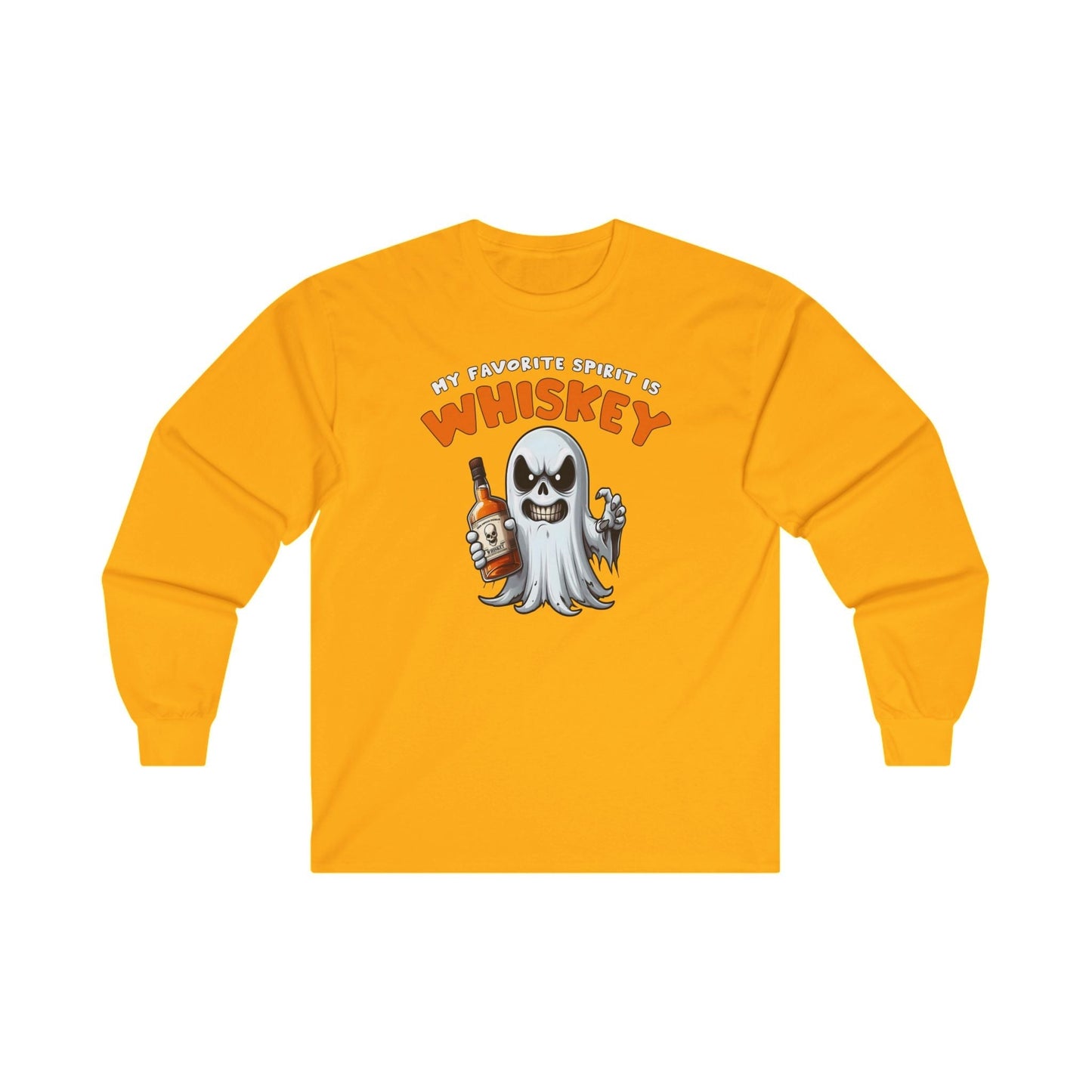 My Favorite Spirit Is Whiskey Long Sleeve Tee The Devil's Pickle