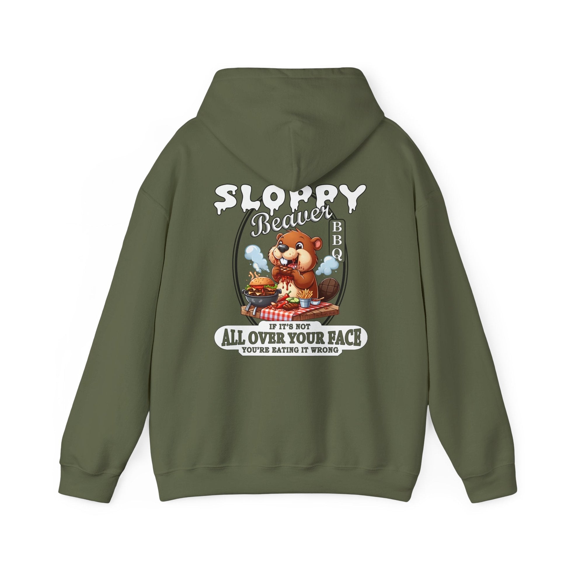 Sloppy Beaver BBQ Back Hooded Sweatshirt The Devil's Pickle