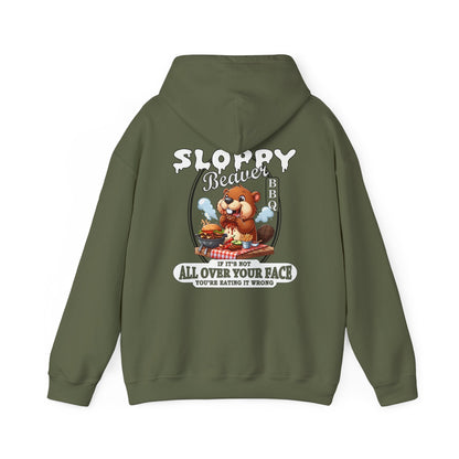 Sloppy Beaver BBQ Back Hooded Sweatshirt The Devil's Pickle