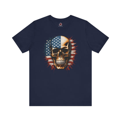 American Flag Skull T-Shirt The Devil's Pickle