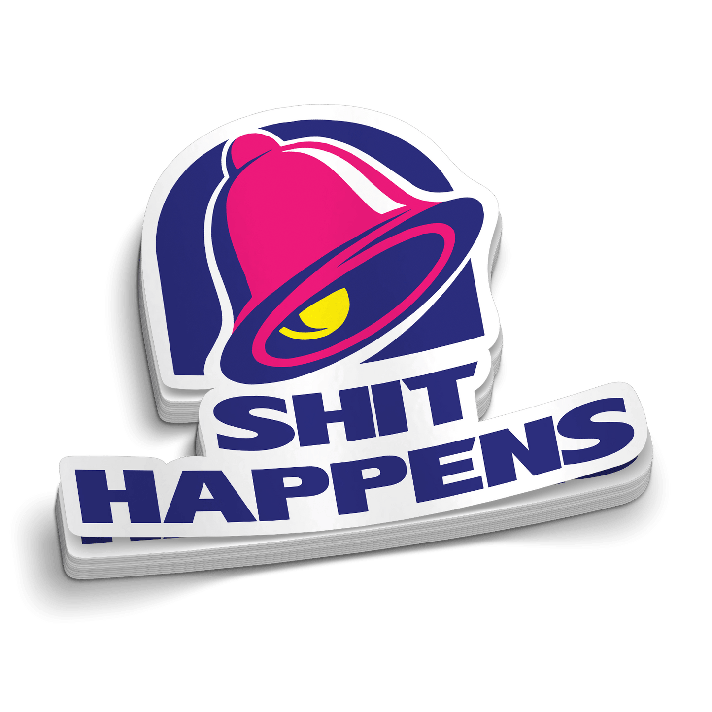 Shit Happens -  Hard Hat Decal Armed American Supply
