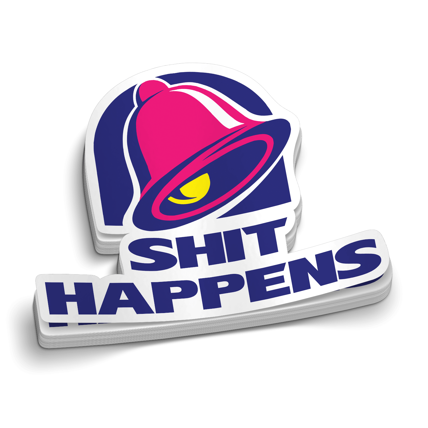 Shit Happens -  Hard Hat Decal Armed American Supply