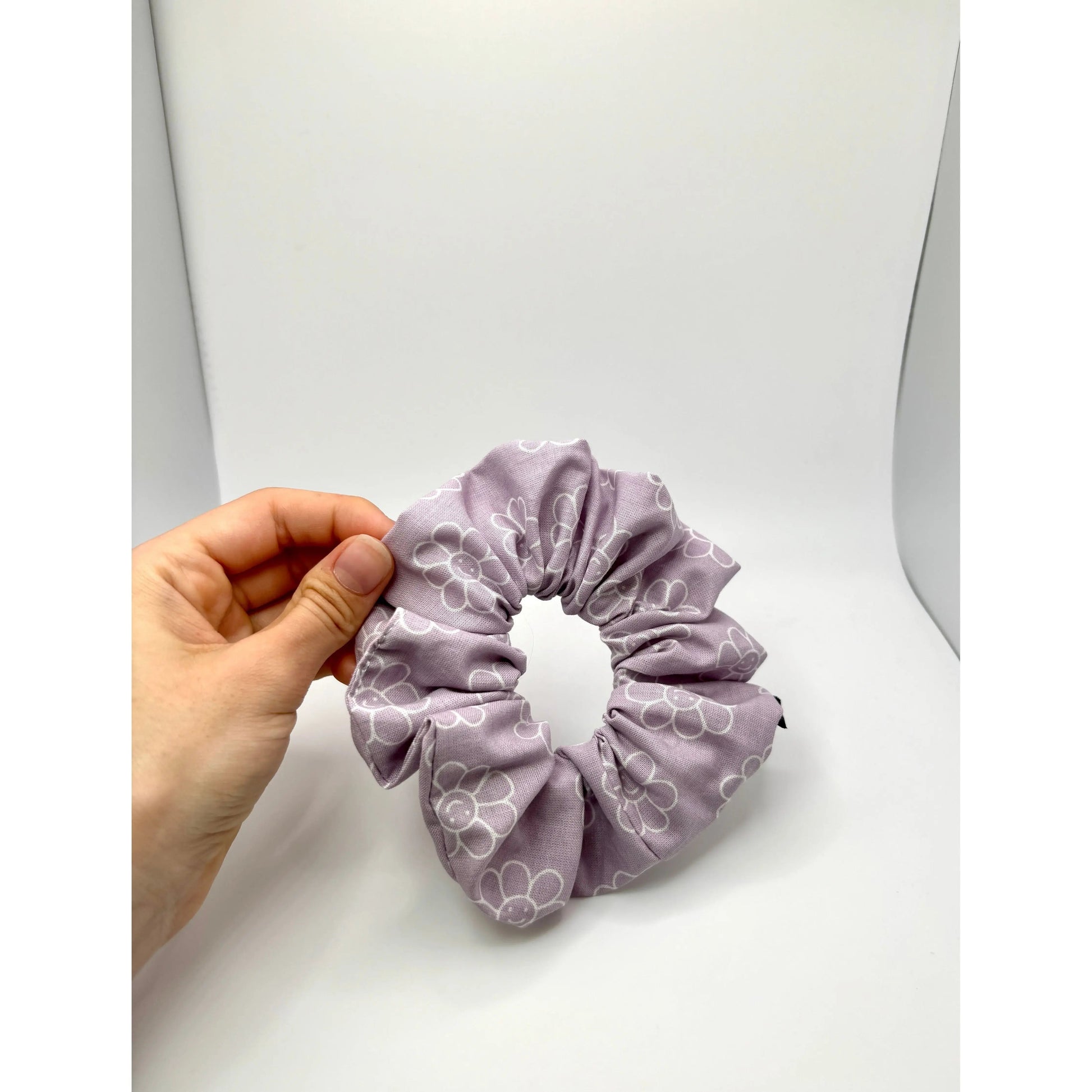 Mini Happy Lilac Flowers Spring Scrunchie Enchanted Scrunch