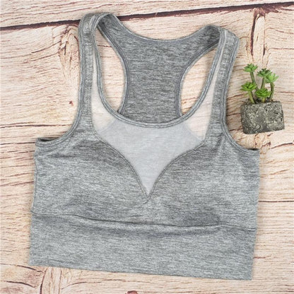 Mesh Insert Sports Bra Yoga Top | Stylish Country Girl Activewear for Fitness & Yoga Country in My Heart