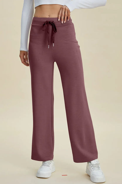 Basic Bae Full Size Air Scuba Drawstring Wide Leg Pants New Era Fashion LLc
