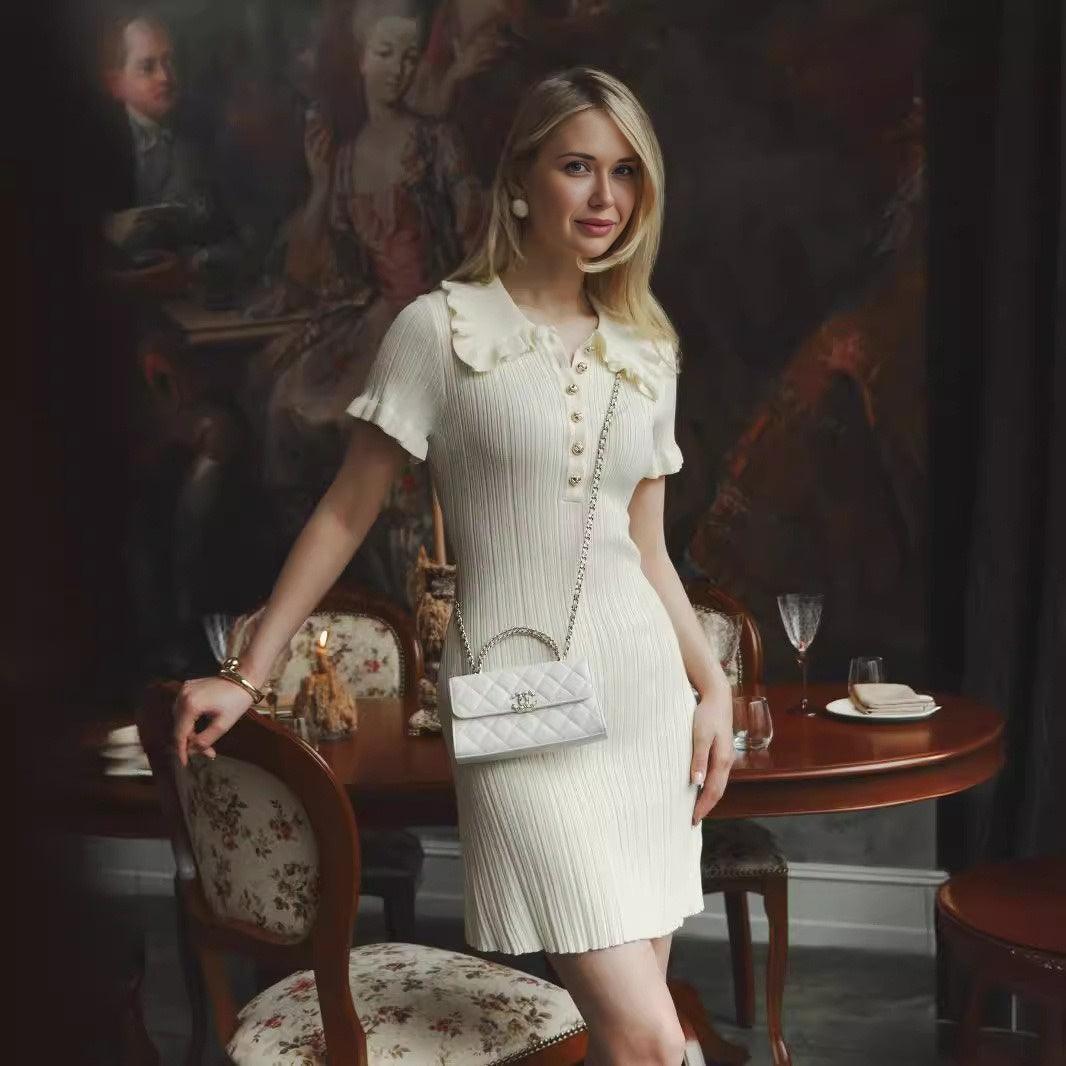 Hepburn Elegance Knit Dress - Audrey Hepburn Inspired Dress for Stylish Women Country in My Heart