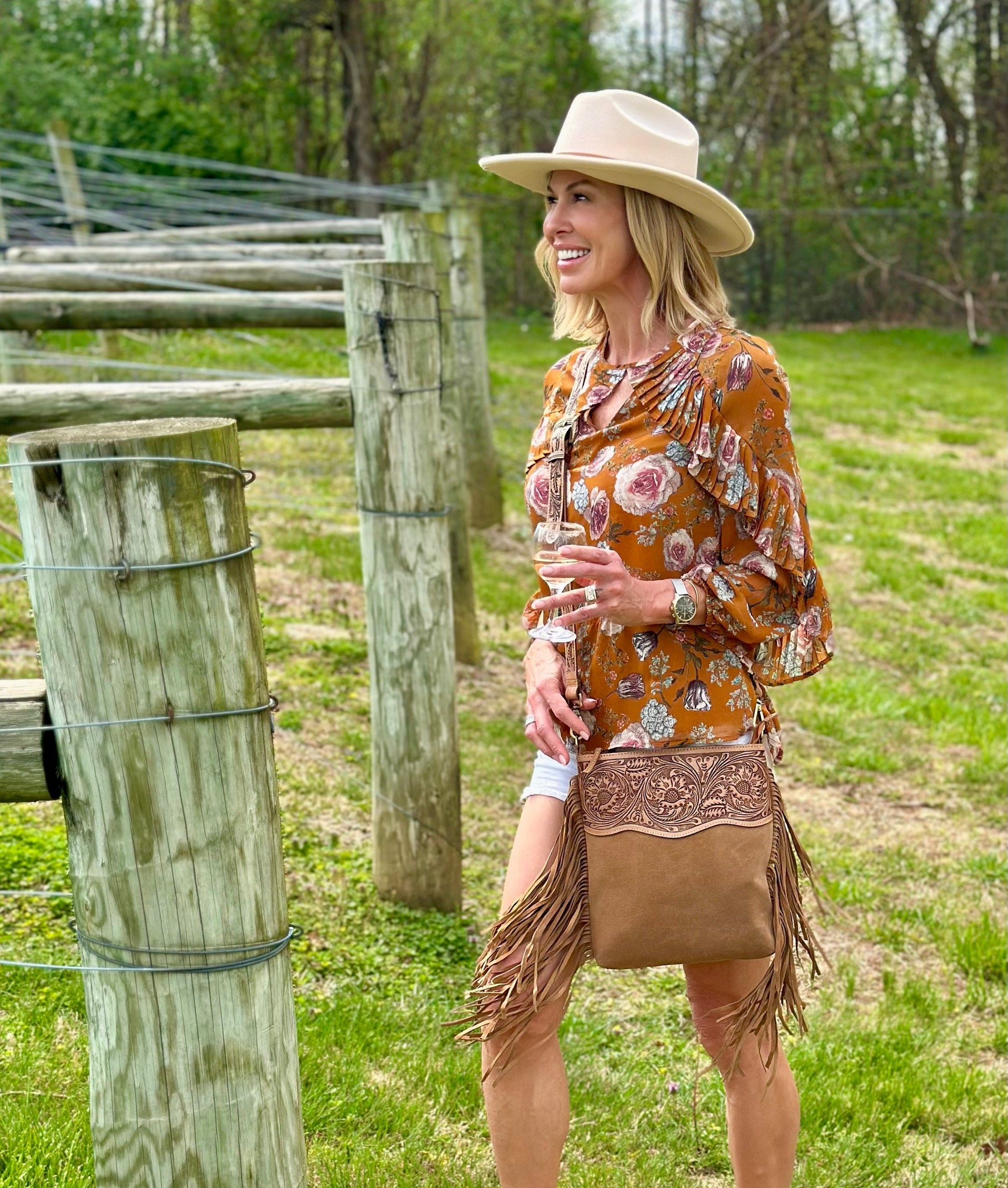 The Suede Knight Hat – Luxury Suede Fedora for Stylish Cowgirls, Western Fashion Hat Country in My Heart