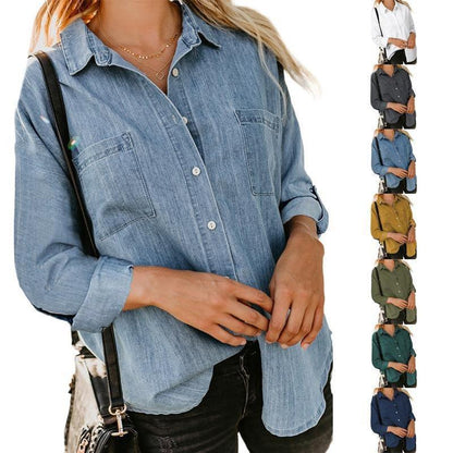 SilkSoft Loose Fit Denim Shirt Country in My Heart